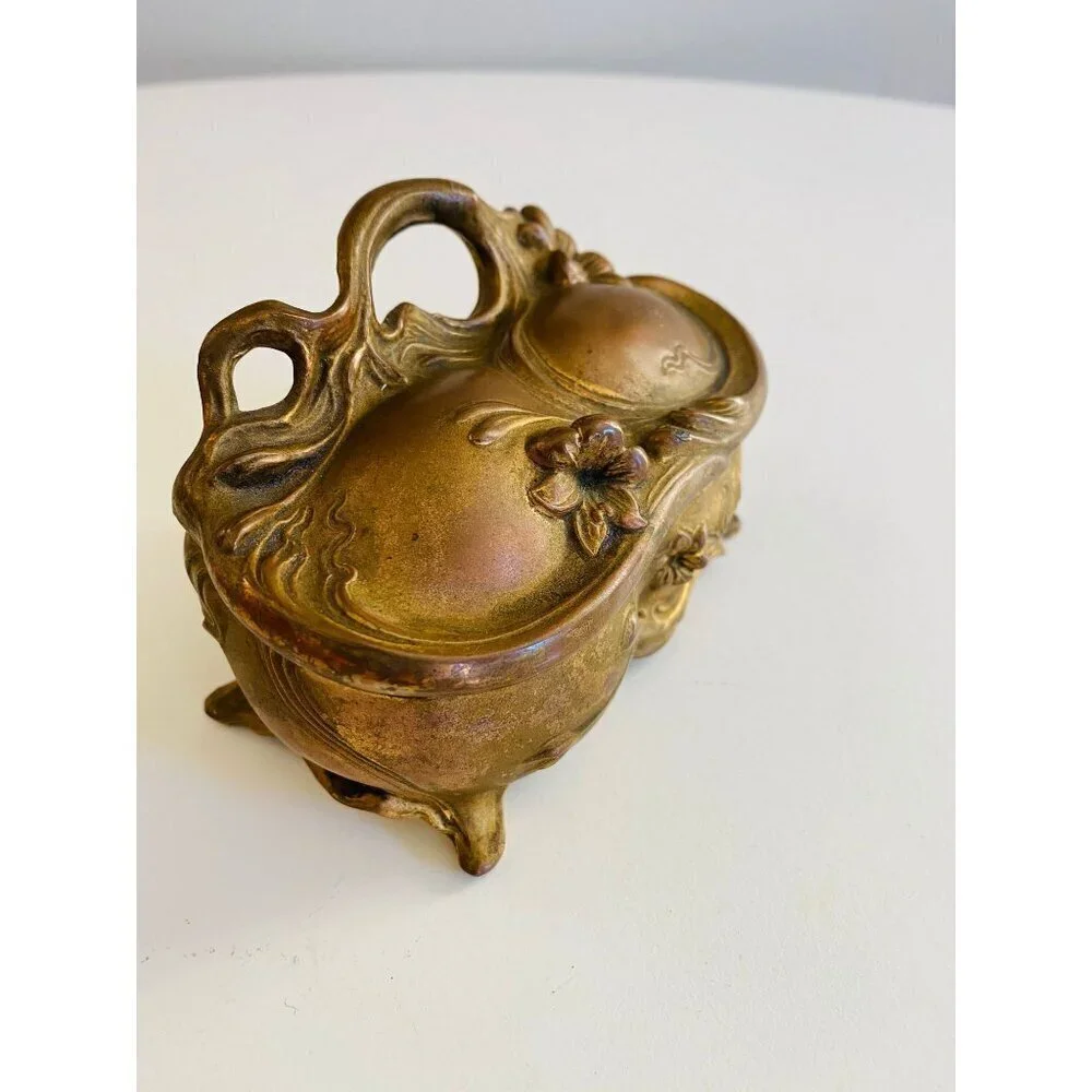 Vintage JB Jennings Brothers Jewelry Box, Jewelry Case, Trinket Holder, Jewelry